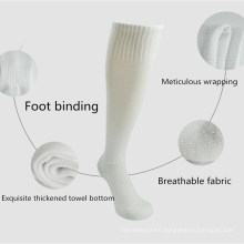 High Quality low MOQ Anti-Bacterial Anti-Slip cotton plain color football sock